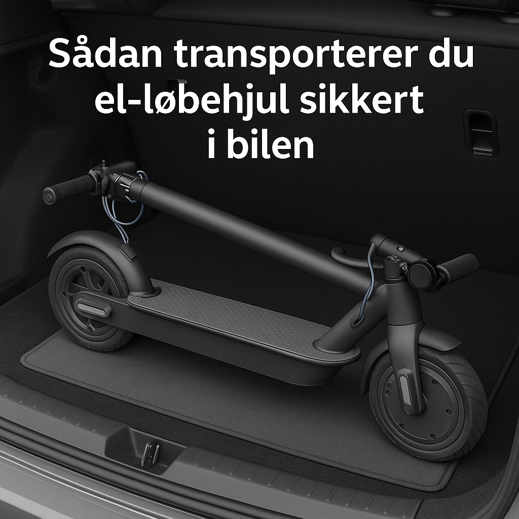 Sådan transporterer du el-løbehjul sikkert i bilen