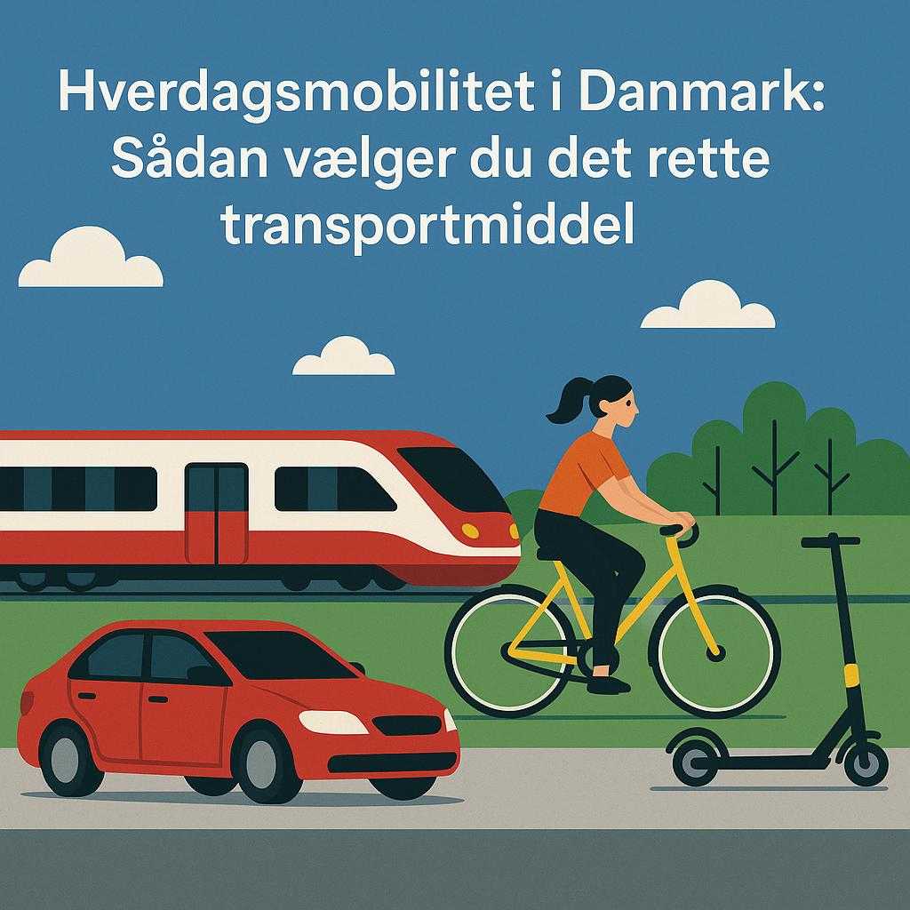 Hverdagsmobilitet i Danmark: Sådan vælger du det rette transportmiddel