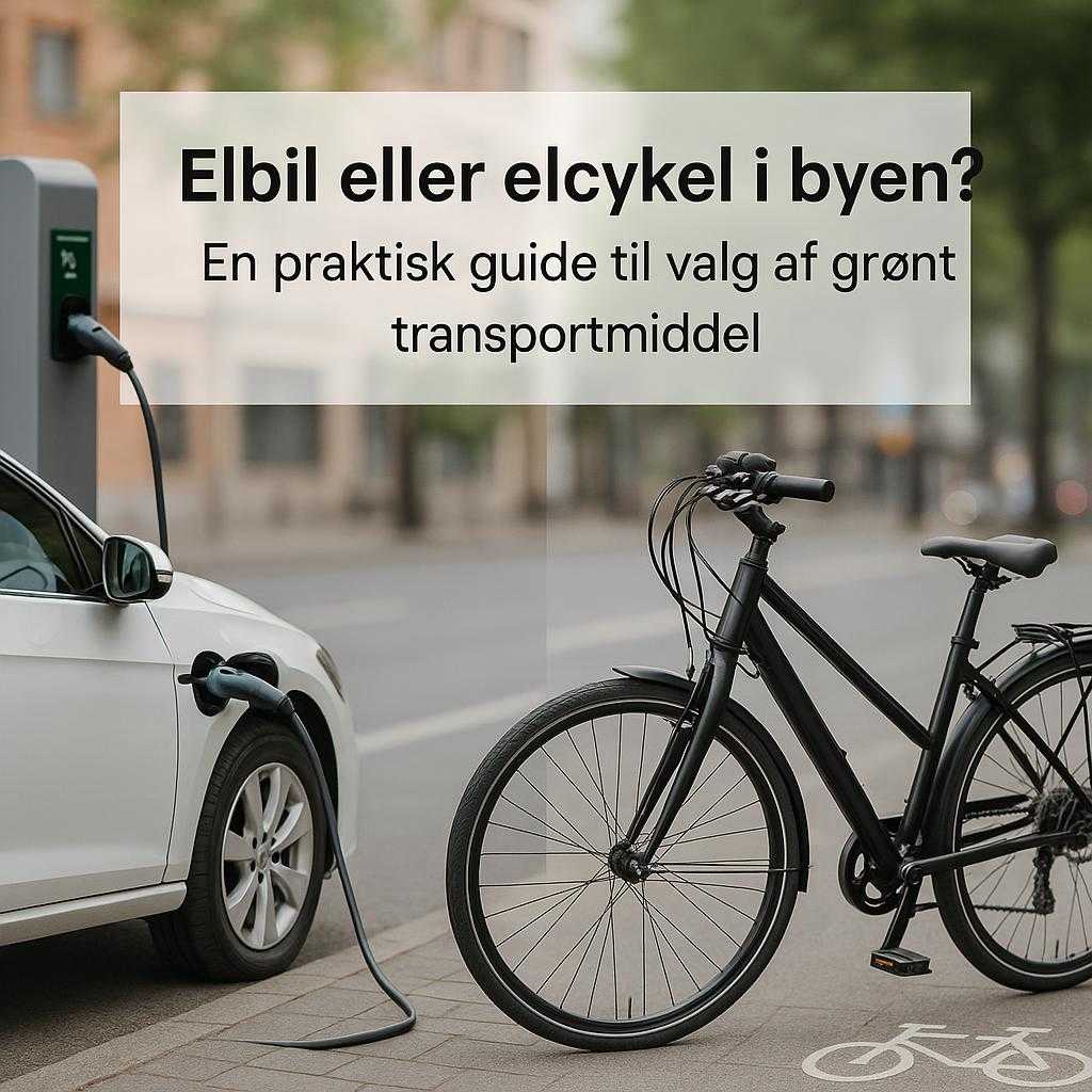 Elbil eller elcykel i byen? En praktisk guide til valg af grønt transportmiddel