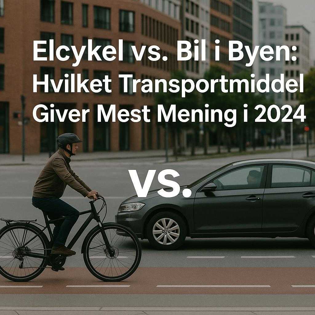 Elcykel vs. Bil i Byen: Hvilket Transportmiddel Giver Mest Mening i 2024?