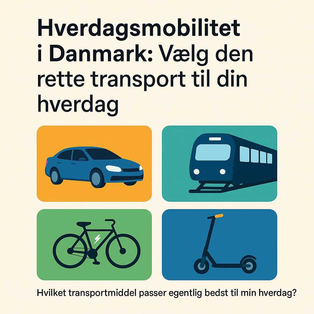 Hverdagsmobilitet i Danmark: Vælg den rette transport til din hverdag