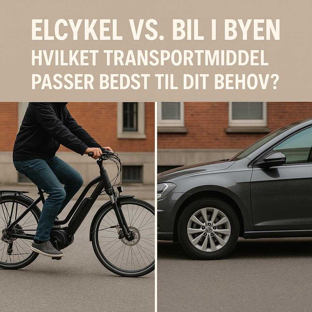 Elcykel vs. Bil i Byen: Hvilket Transportmiddel Passer Bedst til Dit Behov?